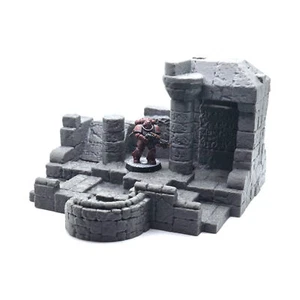 Santuario della giungla in rovina tempio fantasy 28 mm terreno di guerra scenario da tavolo D&D - Foto 1 di 4