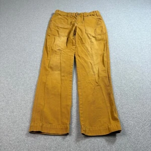 BDG Pants Women 28(28x29) Yellow Chino High Rise Faded Relaxed Loose Baggy Y2K - Picture 1 of 9