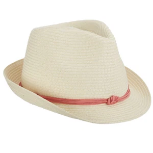 LP278 Fedora donna Dorfman Pacific treccia di carta naturale taglia unica - Foto 1 di 1