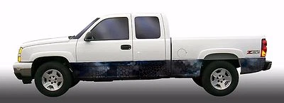 Chameleon Camouflage Camo Rocker Panel Graphic Decal Wrap Kit Truck SUV style 2 - Image 1 of 2