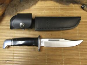 2014 BUCK USA 119SPECIAL HUNTING SKINNING SURVIVAL BOWIE KNIFE/ LEATHER SHEATH