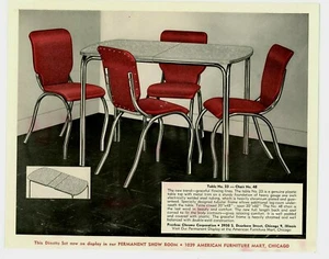 1940er/50er Foto Essecke Set Möbel American Chicago Mart Peerless 8 x 10 Vintage - Bild 1 von 3