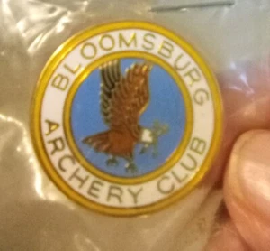 Bloomsburg Archery Club Lapel Pin Screw Back Pin - Picture 1 of 2