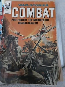 WAR STORIES COMBAT # 12   DELL COMIC BOOK  GUADALCANAL FIGHTING MARINES 1964 - Picture 1 of 10