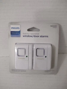 NEW - Philips Battery Operated Window / Door Alarms For Home Security - Picture 1 of 2