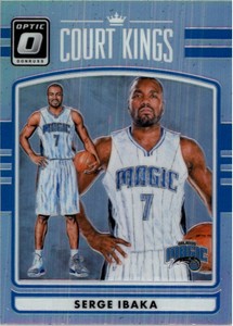 2016-17 Donruss Optic Court Kings Holo Magic Basketball Card #37 Serge Ibaka