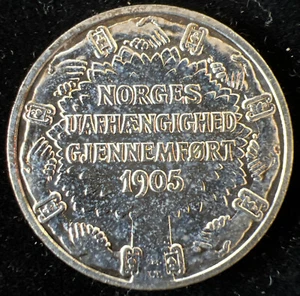 1906 Norway 2 Kroner Silver KM#363 - Picture 1 of 2