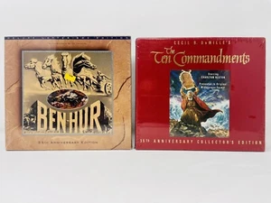 The Ten Commandments & Ben - Hur 35th Anniversary VHS Collector's Edition (NEW) - Picture 1 of 10