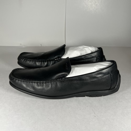 ECCO Mocassino mocassino in lattice scarpa da guida nera taglia 12 5 taglia 12 5