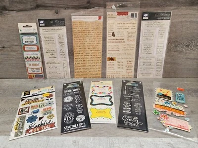 LOT Inspirational Stickers Words Phrases Letters Label Alphabet Colorful #36 NEW - Image 1 of 4