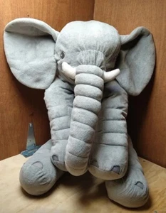 Ikea Plush Elephant Large Jumbo Gray Soft Stuffed Animal 21” INCH Plush - Picture 1 of 6