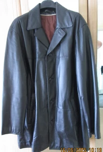 Vintage Blazer Mens Leather Jacket 1990s from Harrods London Extra Tall XLT/2XLT - Picture 1 of 14
