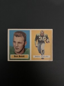 1957 TOPPS 13 Dick Bielski (Stain)