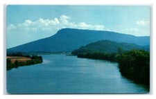 Postcard Tennessee River and Lookout Mountain, Chattanooga TN c1956 E26