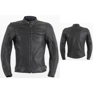 GIACCA PELLE MOTO VINTAGE PREXPORT SHADOW 56 UOMO INTERNO REMOVIBILE PROTEZIONI - Imagen 1 de 4