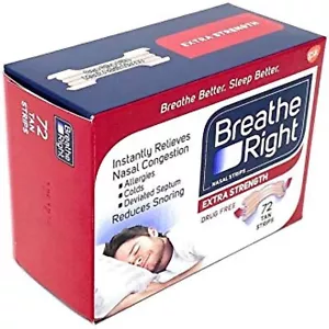 Breathe Right Extra Nasal Strips, 72 Count, 3 Pack - Picture 1 of 1