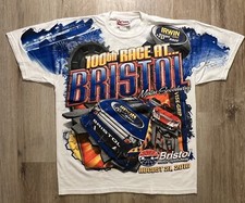 Chase Authentic All Over Print -Bristol Motor Speedway 100th Race TShirt NASCAR
