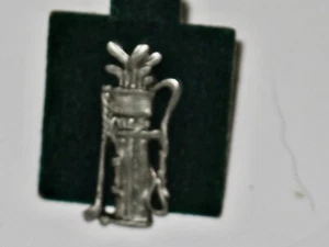 NEW. Golf Bag with clubs Vintage Lapel Pin. - Picture 1 of 1