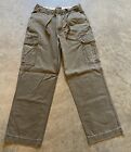 Abercrombie & Fitch Baggy Cargo Pants Men's 32X32 Military Green Heavyweight