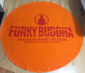 New Funky Buddha Premium Hard Seltzer Round Circle Oversized Beach Towel - Photo 1/7