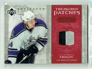 06-07 UD Upper Deck Artifacts Treasured Swatches  Alexander Frolov  /35  Patch