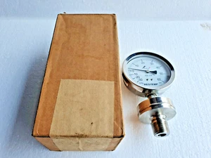 REOTEMP All-Welded Pressure Gauge, Diaphragm Seal, Stainless 30 inHg to 60 PSI - Picture 1 of 8
