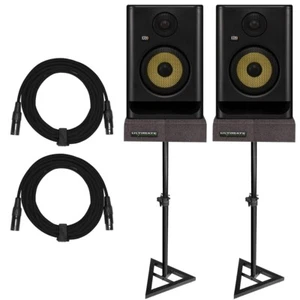 KRK Rokit 5 G5 RP5G5 5" Powered Studio Reference Monitor Speakers Pair w Stands - Picture 1 of 12