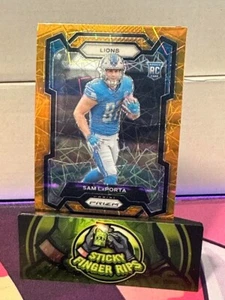 2023 Prizm Sam Laporta Orange Laser Prizm RC DET LIONS π¦ - GREAT CONDITION - Picture 1 of 2