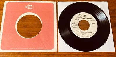JIMI HENDRIX EXPERIENCE ~ ALL ALONG THE WATCHTOWER ~ WHITE LABEL PROMO 45  - Image 1 of 4