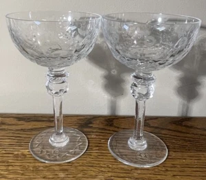 Vintage Rogaska Gallia 7 1/8” Tall Champagne / Sherbet Glasses - Lot Of 2 - Picture 1 of 7