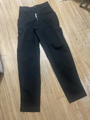 Pantalones De Colección Años 80 Z Cavaricci Plisados Cintura Alta Cónicos Negros 26 EE. UU. Foto 1 de 4