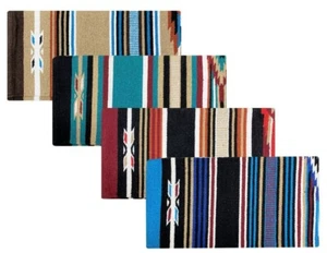 SADDLE BLANKET 30" X 60" x 1/2" NAVAJO Acrylic Cushioning & Moisture Wicking - Picture 1 of 5