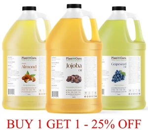 Carrier Oil Gallon Bulk Wholesale Pure Natural Cold Pressed Skin Hair Massage - Picture 1 of 273