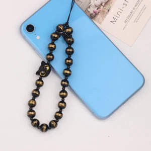 Cat Beaded Phone Strap Wrist Strap Mobile Phone Lanyard Jewelry Gift - Zdjęcie 1 z 13