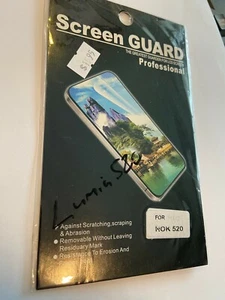 Nokia Lumia 520 Screen Guard Protector in Clear Brand New & Sealed Original pack - Picture 1 of 2