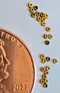 tiny tiny brass washers Precision PE 25 pcs. / lot SMALL SIZE od=~0.041" USA - Picture 1 of 3