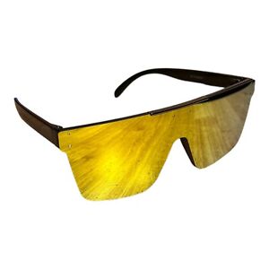 Colorado Prime style Sunglasses Like Deion Sanders Glasses mirrored Square GOLD