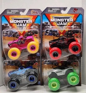 2023 Spin Master Monster Jam Series 7 Monster Trucks Lot Of 4 ~ NEW IN PACKAGE  - Picture 1 of 17