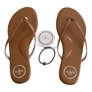 FREE PEOPLE SOLEI SEA taglia 8 (7-7,5) sandalo infradito nudo/rosa intorno alla città $57 - Foto 1 di 7