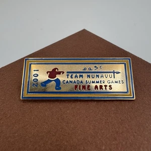 2001 Team Nunavut Canada Summer Games Fine Arts Metal Pin Pinback - Bild 1 von 4