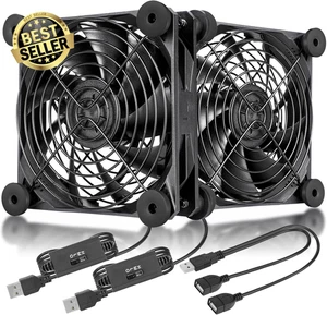 120mm Quiet USB Powered Fan, 5V w/ 3-Speed Control, for PC, Xbox, TV Box,N12U04 - Picture 1 of 9