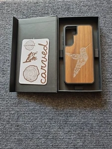 Galaxy S25 Holz Kolibri Handyhülle Walnuss - Bild 1 von 7