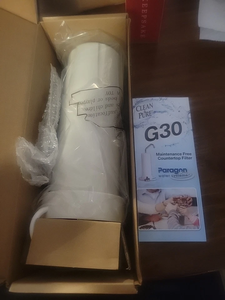 Paragon Water Systems Clean & Pure G30 Countertop Cold Water Filter White New! - Image 1 of 4