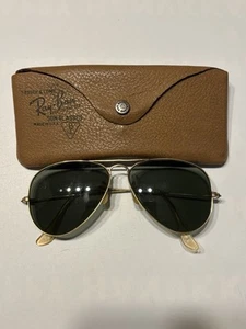 Ray Ban B&L 1/10 12K GF 52mm Aviator Sunglasses From The 1940s-1950s - Picture 1 of 11