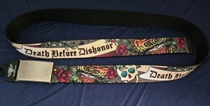 Buckle Down Web Belt With Death Before Dishonor New - Picture 1 of 4