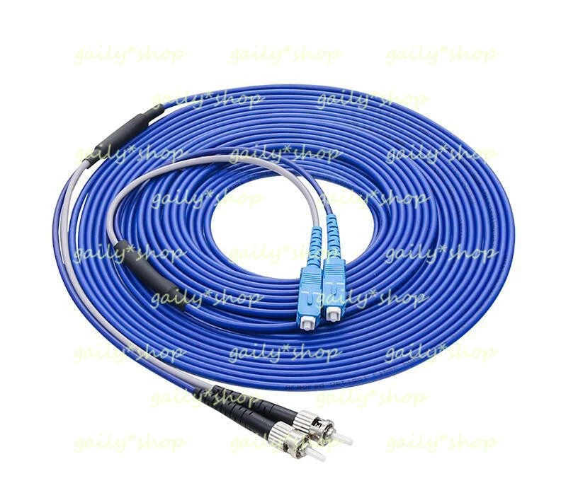 Armored Cable SC-ST UPC SM 9/125 Duplex Fiber Optic Patch Cord 300M - Image 1 of 1