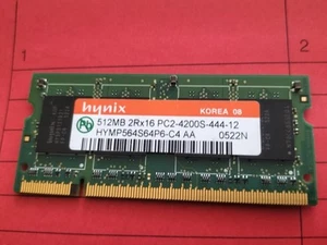 1 Ram Memory Sodimm 512mb Memory Hynix Pc4200 Laptop Pc Laptop - Picture 1 of 3