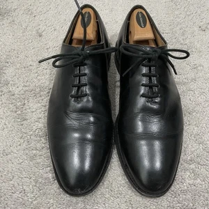 Zapatos de vestir Allen Edmonds WESTGATE de cuero negro de corte completo Oxford de 10,5 E de ancho - Imagen 1 de 9