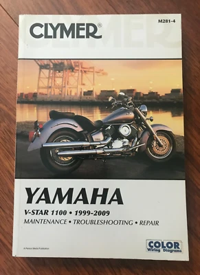 Clymer Yamaha 1999-2009 V-Star 1100 Service Manual, M2814 - Image 1 of 4