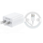 5W USB Power Adapter AC Home Wall Charger Cable USB Cord For iPhone 5 6 7 8 X XR